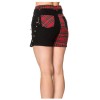 Women Gothic Scottish Tartan Style Skirt Fashion Banned Badass Babes Shorts 